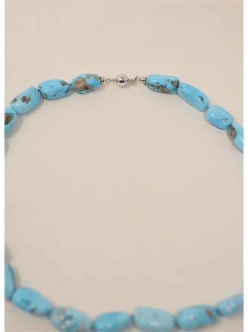 Necklace with natural turquoise stones Don Alfonso Gioielli | AD838TURCHESE